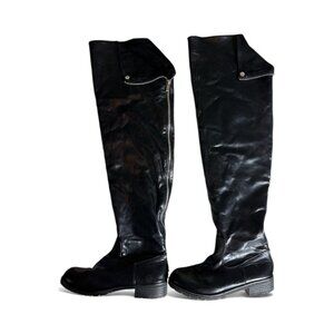 Lady Godiva Women’s Over the Knee Boots Size 7.5 – Black Tall Fashion Boots